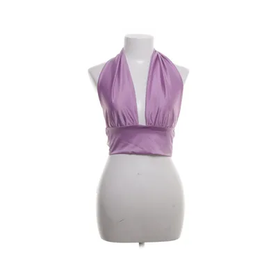 Halterneck top (Lilla) fra Gina Tricot Elastan, Polyester