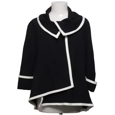 Strickjacke (Schwarz, Weiß) von Joseph Ribkoff Elasthan, Polyamid, Viskose
