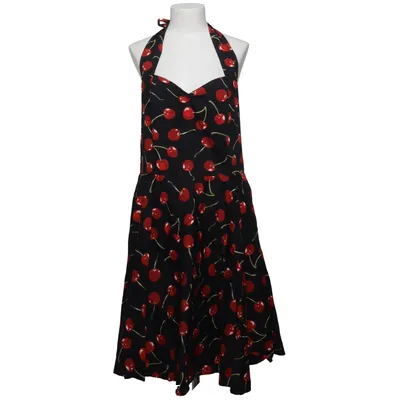 Neckholderkleid (Schwarz, Rot) von Imprinte Vintage Baumwolle