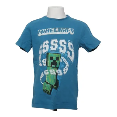 T-shirt (Blue, Multicolored) from Mojang Cotton