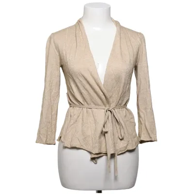 Cardigan cache-cœur (Beige) de FFC Cachemire, Soie