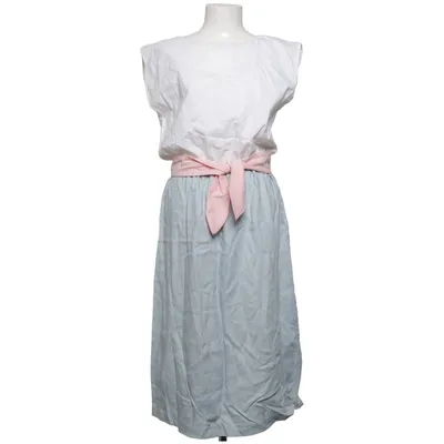 Robe longue (Blanc, Gris, Rose) Polyester, Viscose