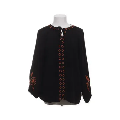 Blus (Svart, Orange) från Rusttydustty Viskos