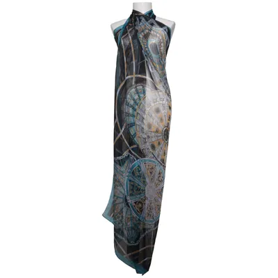 Sarong (Blauw, Meerkleurig)
