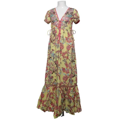 Robe longue (Jaune, Multicolore) de Flamenco Coton