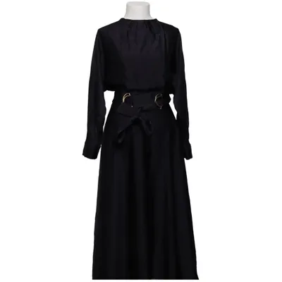 Robe longue (Noir) de Massimo Dutti Acrylique, Viscose