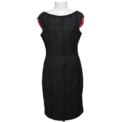 Robe (Gris, Noir) de Elie Tahari Acrylique, Coton, Élasthane, Polyamide, Polyester, Viscose