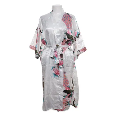 Morgonrock (Vit, Flerfärgad) från Sam Well Silke