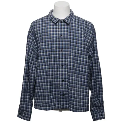 Flannel skjorte (Blå, Hvid, Sort) fra ASOS Design Bomuld, Polyester