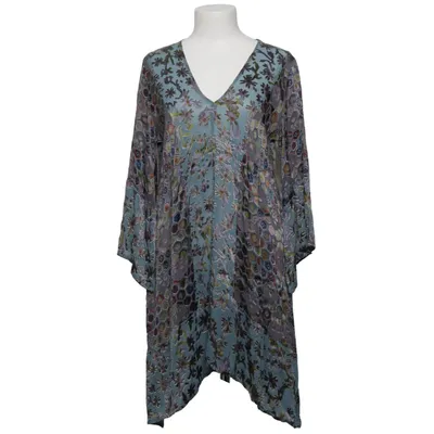 Tuniek (Blauw, Meerkleurig) van Tone Barker Silk Elastaan, Zijde, Viscose