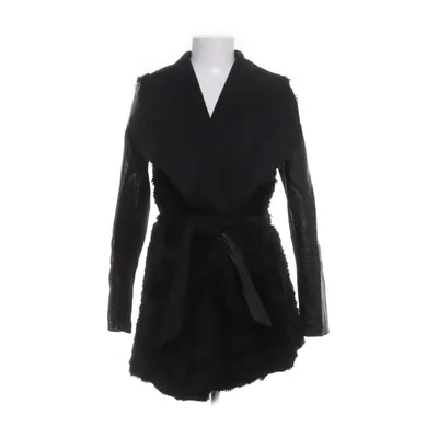 Shearling jas (Zwart) van Anno Acryl, Polyester