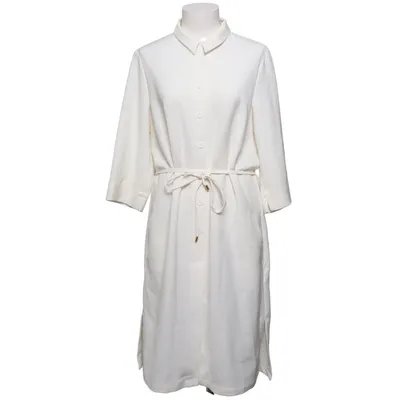 Skjortekjole (Hvid) fra Créton Elastan, Polyester