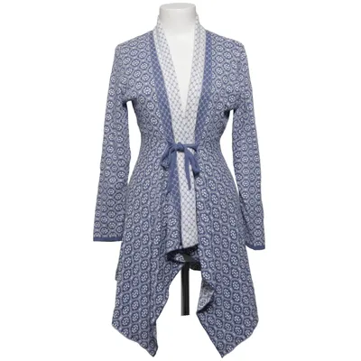 Strickjacke (Blau, Weiß) von Happy Holly Baumwolle