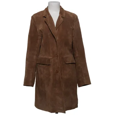 Veste longue en cuir (Marron) de Livelo Cuir