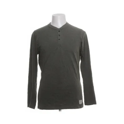 Henley shirt (Groen) van Jack & Jones Katoen, Polyester