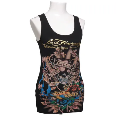 Tank Top (Black, Multicolored) from Ed Hardy by Christian Audigier Cotton