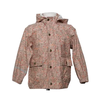 Regenjack (Roze, Bruin) van Mikk-line Polyurethaan, Gerecycled polyester