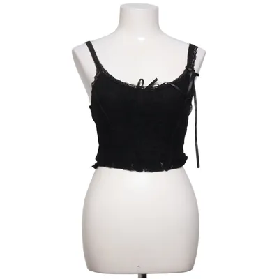 Crop top (Sort) fra Romwe Elastan, Polyester