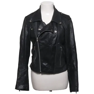 Veste de motard (Noir) de Smiley Vintage