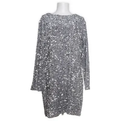 Kjole (Grå, Sølv) fra H&M Elastan, Polyester