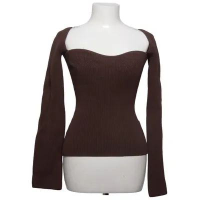 Sweater (Brown) from Pixie Market Elastane, Polyamide, Viscose
