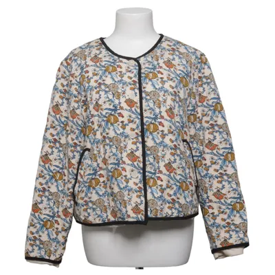 Jacket (Beige, Blue, Multicolored) from VRS Woman Cotton, Polyester