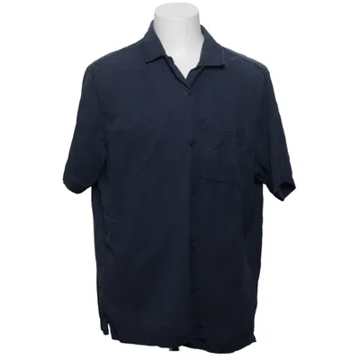 Korte mouwen shirt (Blauw) van H&M Man Katoen, Lyocell