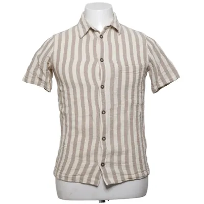 Chemise à manches courtes (Beige, Blanc) de Gabba Coton