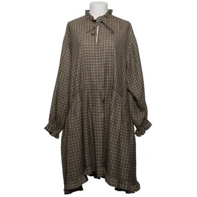 Kjole (Beige, Brun) fra List Linned, Silke