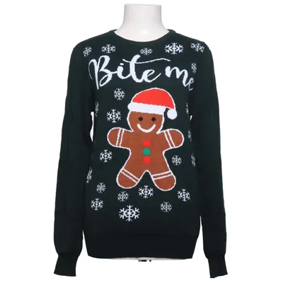 Kersttrui (Groen, Meerkleurig) van Jule Sweaters Katoen