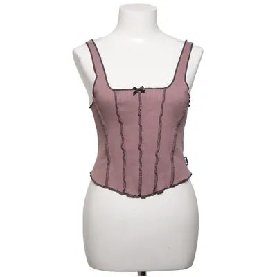 Crop top (Roze) van Minga London Katoen, Elastaan