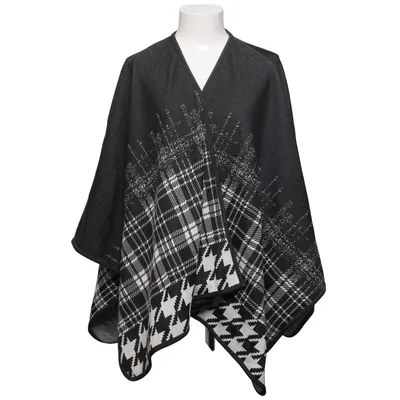 Poncho (Zwart, Wit) van I Say Katoen, Polyester