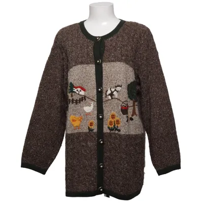 Cardigan (Marron, Multicolore) de Blue Seven Acrylique, Laine