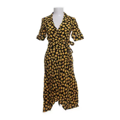 Wrap dress (Yellow, Black) from Ganni Viscose