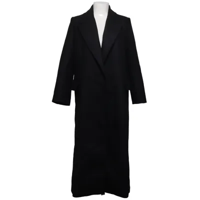 Coat (Black) from Mango Acrylic, Polyamide, Polyester, Viscose, Wool