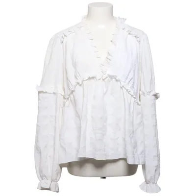 Blouse (Blanc) de NA-KD Élasthane, Polyester