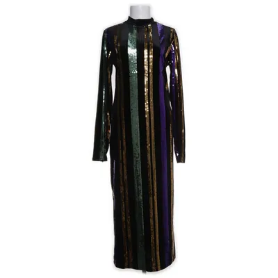 Aftenkjole (Sort, Flerfarvet) fra Zara Trafaluc Elastan, Polyester