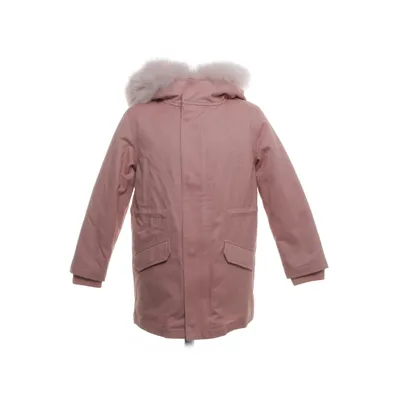 Parkas (Rosa) från Yves Salomon Bomull, Elastan, Kaninpäls, Polyamid, Polyester, Rävpäls