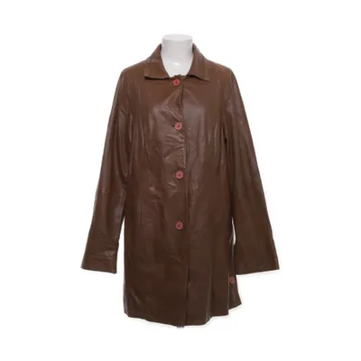 Leather coat (Brown) from Fashion and Style Polyester