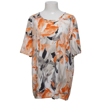 Top (Wit, Oranje, Grijs) van Signature Elastaan, Viscose
