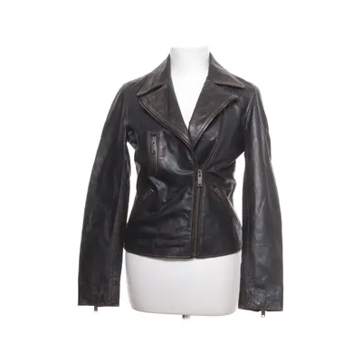 Biker jacket (Black) from Hallhuber Elastane, Leather, Polyester