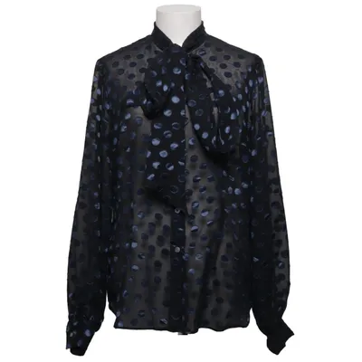 Pussy bow blouse (Black, Blue) from Camilla Thulin