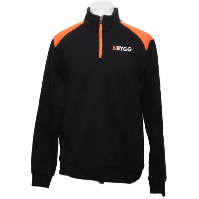 Collegetröja (Grå, Orange) från K-Bygg Bomull, Polyester