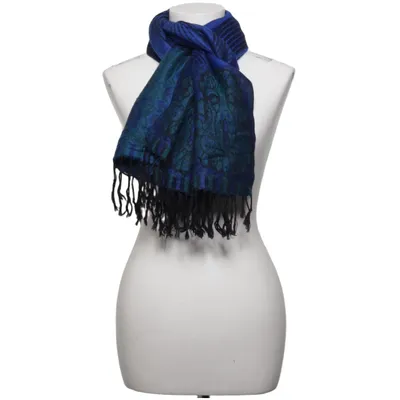 Écharpe (Bleu, Vert, Noir) de Pashmina Cachemire