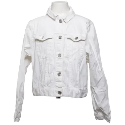 Denim jacket (White) from Ü by KappAhl Cotton, Elastane