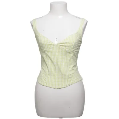 Crop top (Vert, Blanc) de Zara Élasthane, Polyester, Viscose