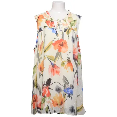 Top (Wit, Meerkleurig) van Zizzi Polyester, Viscose
