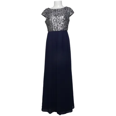 Avondjurk (Blauw, Zilver) van Little Mistress Elastaan, Polyester