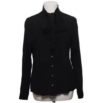 Pussy bow blouse (Black) from Stenströms Silk