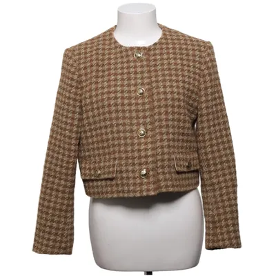 Veste (Marron, Beige) de Sandro Acrylique, Coton, Polyester, Viscose, Laine